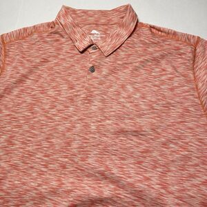 Tommy Bahama Men's Size Red & White Blended 3 Button Golf Polo Size 3XL